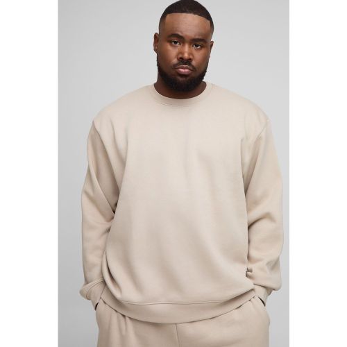 Grande taille - Sweat oversize basique à col ras du cou homme - 2XL - Boohooman - Modalova