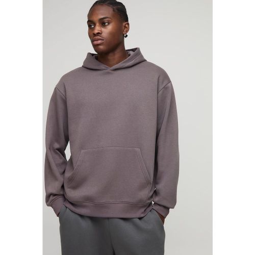 Basic Regular Fit Over the Head Hoodie - boohoo - Modalova