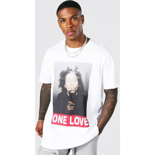 T-shirt oversize à imprimé Bob Marley - S - Boohooman - Modalova