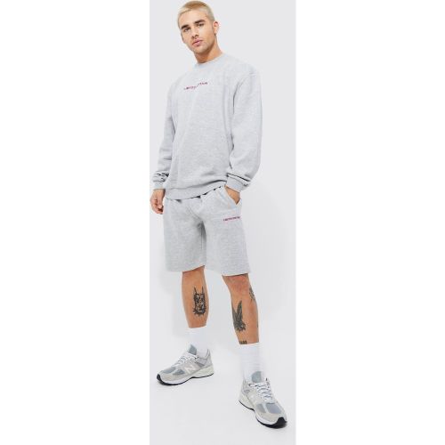 Survêtement oversize avec short - XS - Boohooman - Modalova
