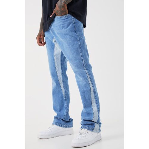 Jean flare ajusté à empiècements - 28R - Boohooman - Modalova