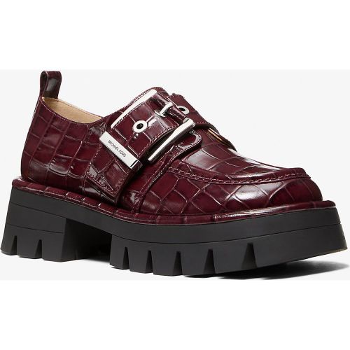 MK Mocassin Colby en cuir effet crocodile en relief - Michael Kors - MICHAEL Michael Kors - Modalova