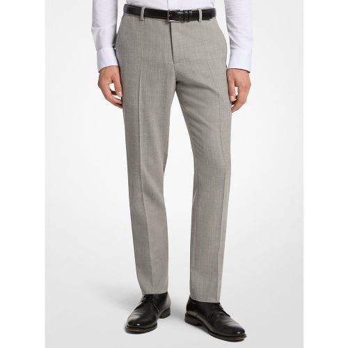 MK Pantalon coupe slim en flanelle de laine extensible - Michael Kors - Michael Kors Mens - Modalova
