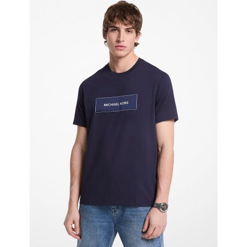 MK T-shirt en coton avec logo - Michael Kors - Michael Kors Outlet - Modalova