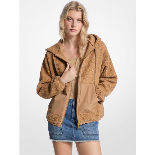 MK Veste à capuche Sherpa - Michael Kors - MICHAEL Michael Kors - Modalova