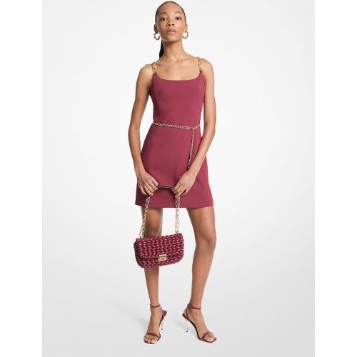 MK Mini-robe bustier avec ceinture et bretelles chaînes - Michael Kors - MICHAEL Michael Kors - Modalova