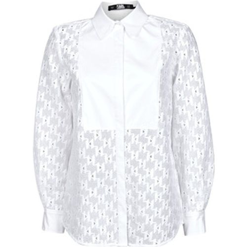 KL MONOGRAM LACE BIB SHIRT women's Shirt in - Karl Lagerfeld - Modalova