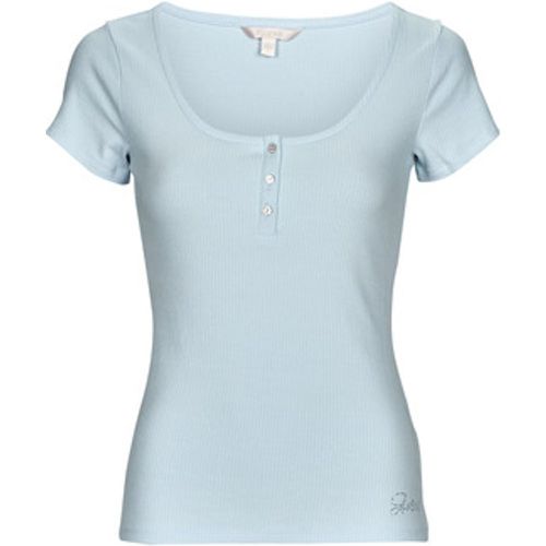 SS KARLEE JEWEL BTN HENLEY women's T shirt in - Guess - Modalova