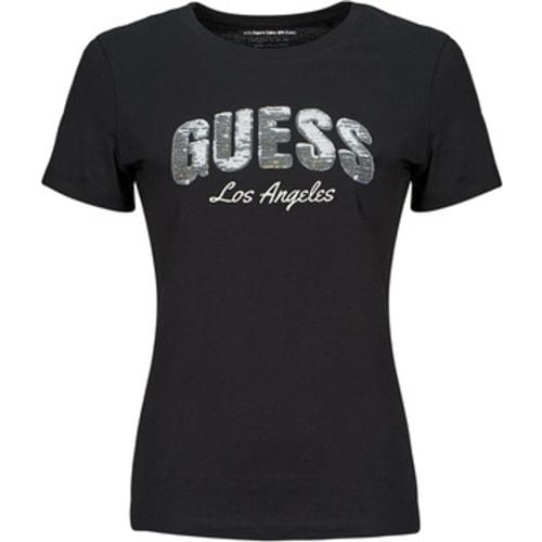 SEQUINS LOGO TEE women's T shirt in - Guess - Modalova