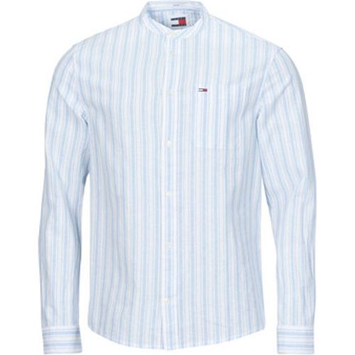 TJM MAO STRIPE LINEN BLEND SHIRT men's Long sleeved Shirt in - Tommy Jeans - Modalova