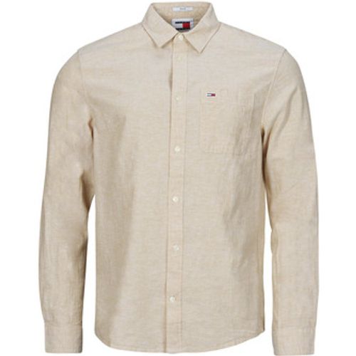 TJM REG LINEN BLEND SHIRT men's Long sleeved Shirt in - Tommy Jeans - Modalova