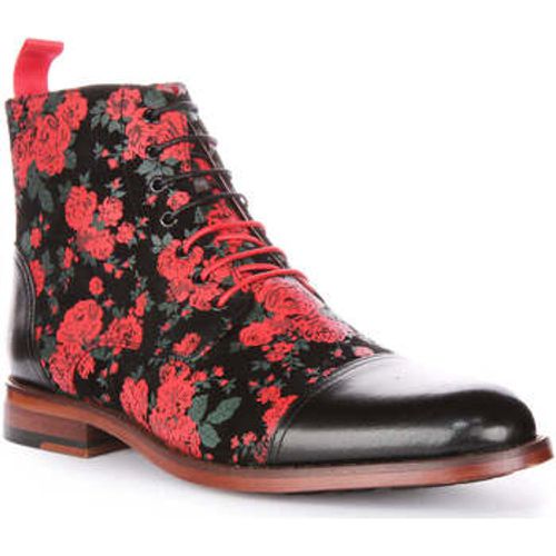 Justinreess Mens Lace up Ref Floral Leather Oxford Boots men's Boots in - Justinreess England - Modalova