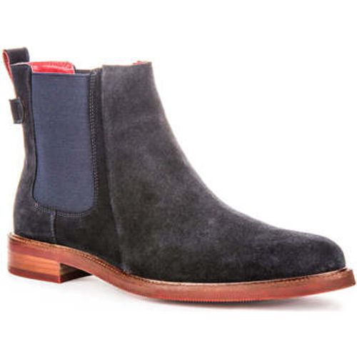 Justinreess Mens Slip On Navy Suede Chelsea Ankle Boots men's Boots in - Justinreess England - Modalova