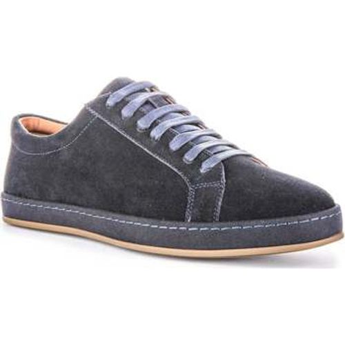 Justinreess Mens Lace up Suede Smart Navy Casual Trainers men's Trainers in - Justinreess England - Modalova