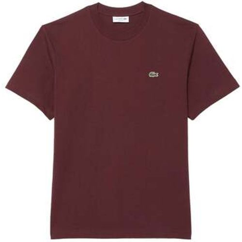 Classic Fit Cotton T-Shirt Bordeaux men's in - Lacoste - Modalova