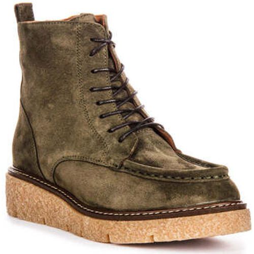 Justinreess Womens Lace up Moc Toe Suede Zip Boots women's Boots in - Justinreess England - Modalova