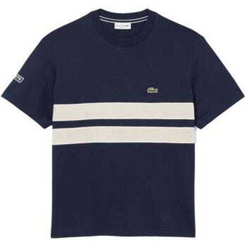 Heavy Jersey Mesh Band T-Shirt Midnight men's in - Lacoste - Modalova