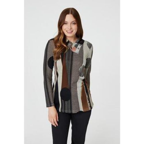 Abstract Polka Dot High Neck Top women's Blouse in - Izabel London - Modalova