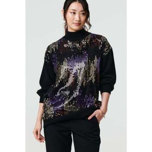 Sequin Embellished Puff Sleeve Jumper women's Sweater in - Izabel London - Modalova