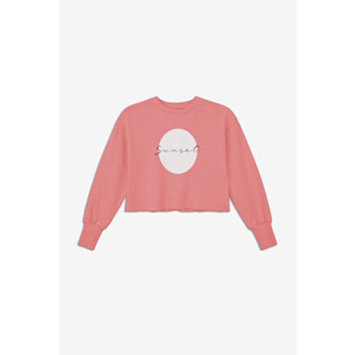 Raw Edge Chest Print Sweatshirt women's Sweater in - Enorsia - Modalova