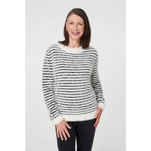 Textured Soft Knit Striped Jumper women's Sweater in - Izabel London - Modalova