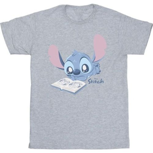 Lilo & Stitch Reading Lying Down men's T shirt in - Lilo & Stitch - Modalova