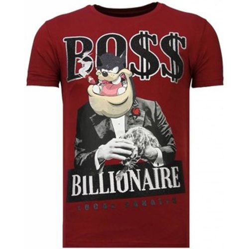 T-Shirt Billionaire Boss Strass - Local Fanatic - Modalova