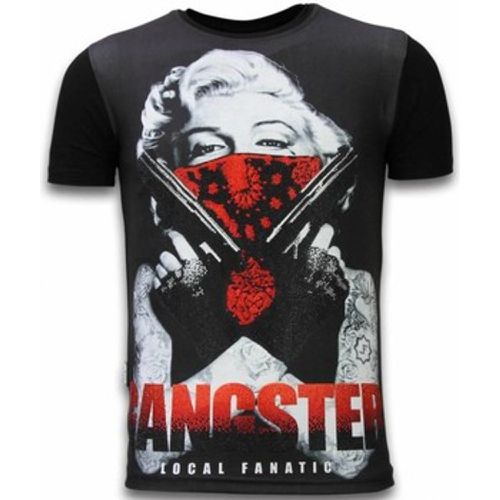 T-Shirt Gangster Marilyn Digital Strass - Local Fanatic - Modalova