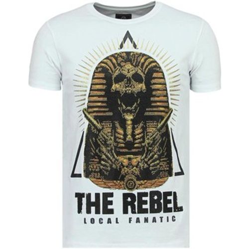 T-Shirt Rebel Pharaoh Rhinestones S W - Local Fanatic - Modalova