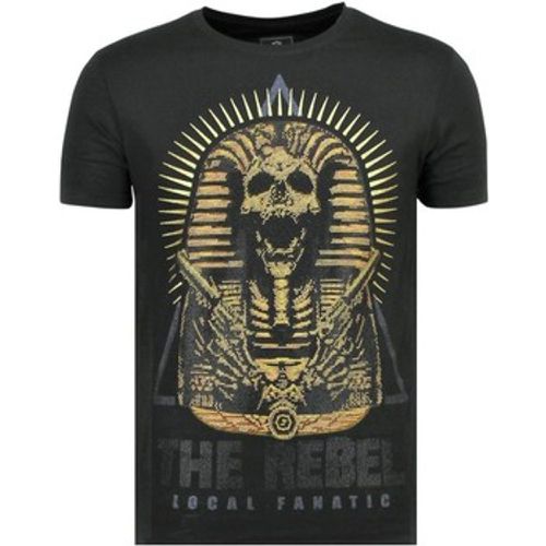T-Shirt Rebel Pharaoh Rhinestones S Z - Local Fanatic - Modalova
