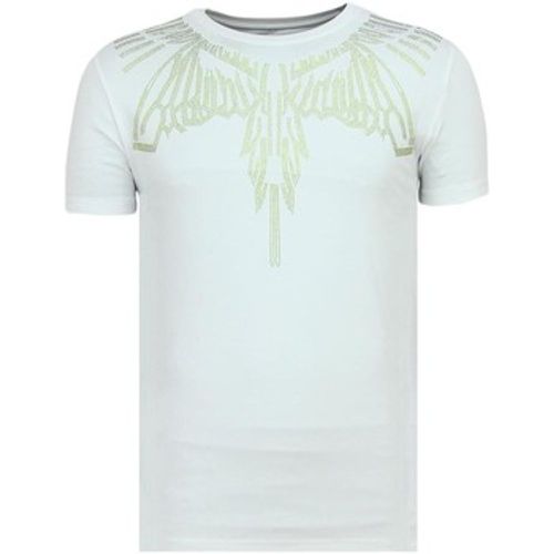 T-Shirt Eagle Glitter Rhinestones Shirt Mit - Local Fanatic - Modalova