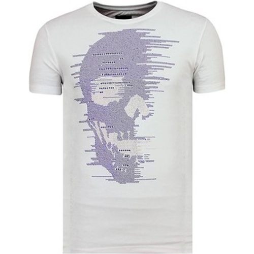 T-Shirt Skull Glitters Rhinestones - Local Fanatic - Modalova