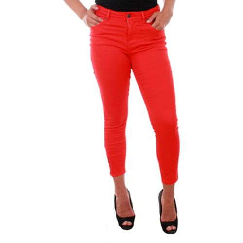 Slim Fit Jeans 10209869 VMHOT SEVEN MR SLIM ANK ZIP PANTS COLOR FIERY RED L32 - Vero Moda - Modalova
