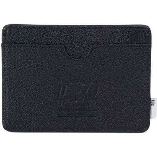 Geldbeutel Charlie Tile Black Pebbled Leather - Herschel - Modalova