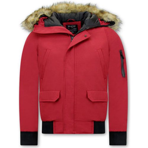 Parkas Kurze Winterjacke Echtfell Jacke - Enos - Modalova