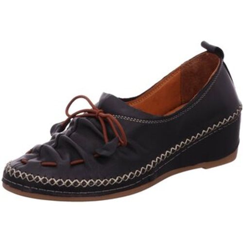 Halbschuhe Schnuerschuhe 383.104 black - Manitu - Modalova