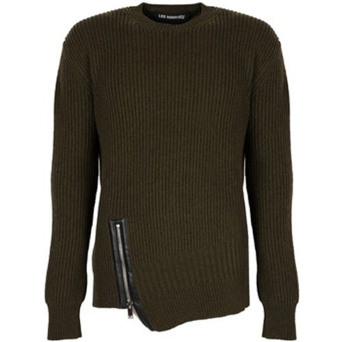 Pullover LJK106-656U | Round Neck Sweater with Asymetric Zip - Les Hommes - Modalova