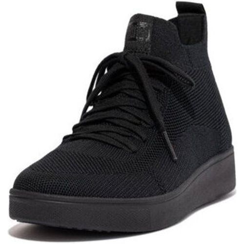 Sneaker RALLY X KNIT HIGH-TOP SNEAKERS ALL BLACK - FitFlop - Modalova