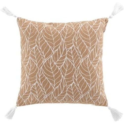 Kissen COUSSIN DEHOUS. COMPR. POMPONS 40x40 CM JUTE IMPRIME/POLYCOTON U - Douceur d intérieur - Modalova