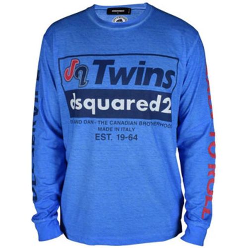 Dsquared T-Shirts & Poloshirts - Blau In Herrengrößen erhältlich. EU XS. Jetzt - von Dsquared auf Spartoo.de versandkostenfrei bestellen! - 24414954H291 - Modalova