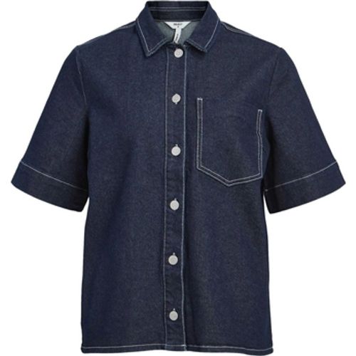 Blusen Shirt Gemme - Dark Blue Denim - Object - Modalova