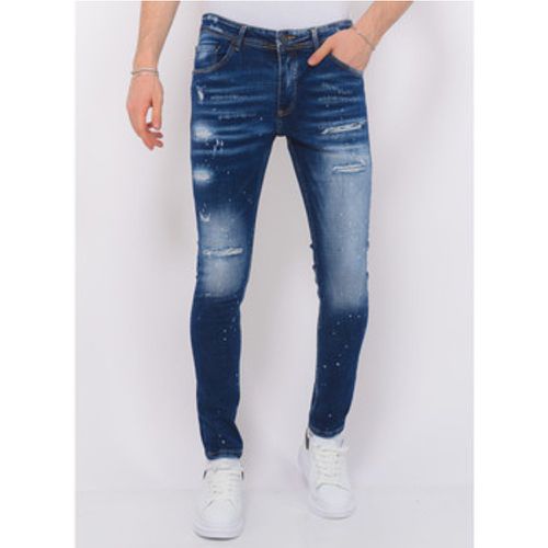 Slim Fit Jeans Stretch Denim With Paint Splash - Local Fanatic - Modalova