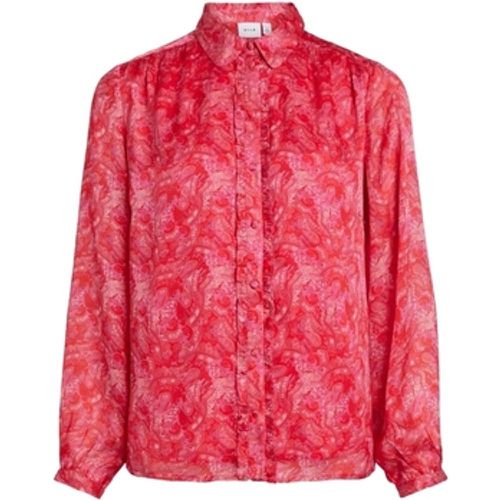 Blusen Shirt Layla Vie L/S - Pink Yarrow - Vila - Modalova