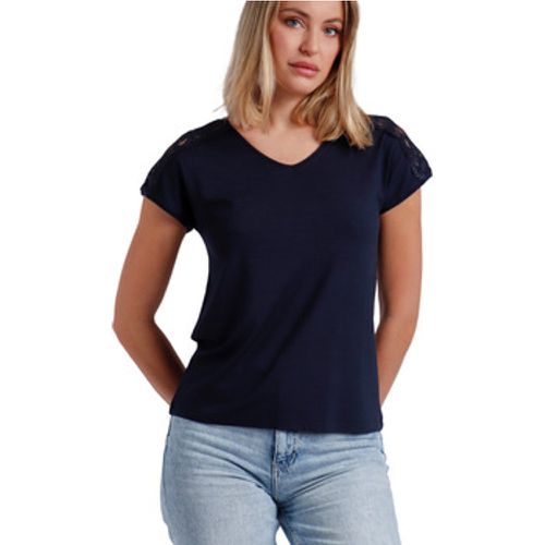 Blusen T-Shirt mit kurzen Ärmeln Puntilla Hombro - Admas - Modalova