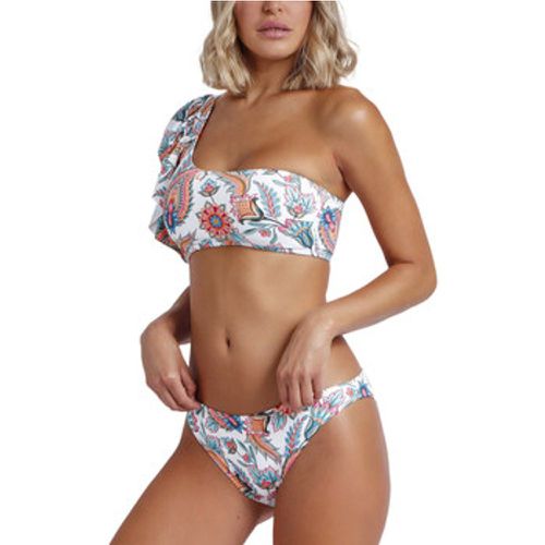 Bikini Zweiteiliges Set asymmetrischer Bikini mit Rüschen White - Admas - Modalova