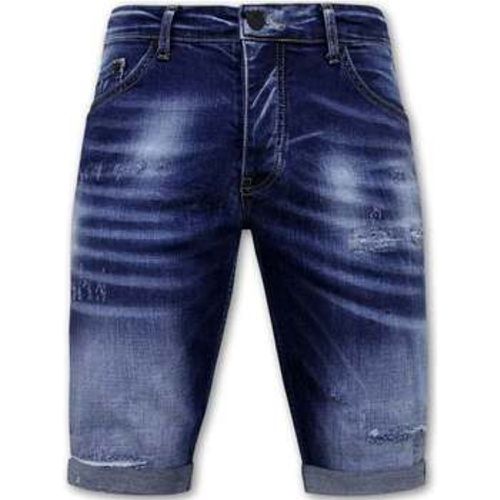 Hosen Blue Ripped Shorts Slim - Local Fanatic - Modalova