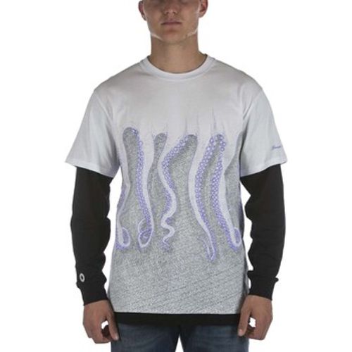 T-Shirts & Poloshirts T-Shirt Milan L/S Bianco Nero - Octopus - Modalova