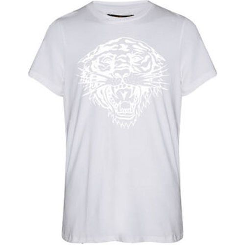 T-Shirt Tiger glow tape crop tank top white - Ed Hardy - Modalova