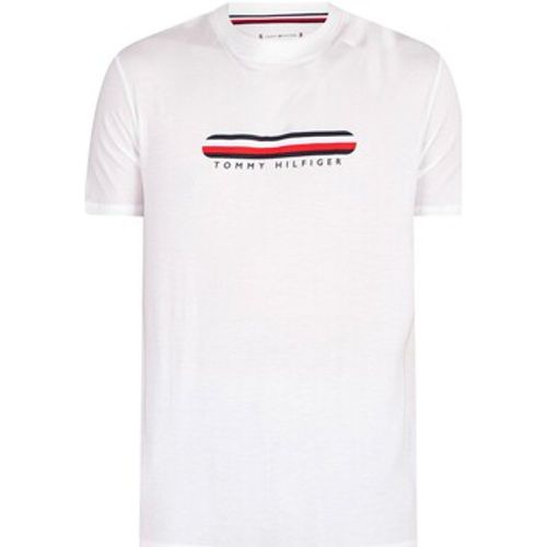 T-Shirt Lounge-T-Shirt mit grafischen Streifen - Tommy Hilfiger - Modalova