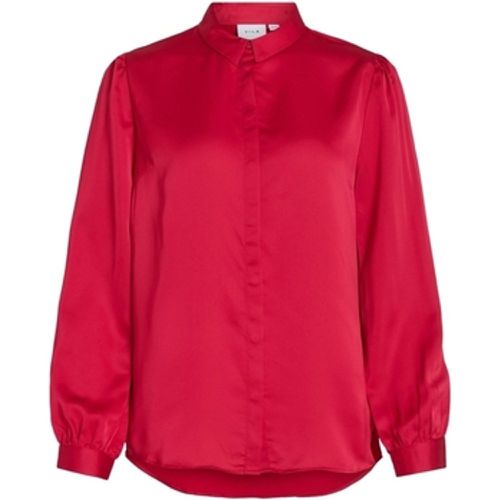 Blusen Noos Ellette Satin Shirt - Love Potion - Vila - Modalova